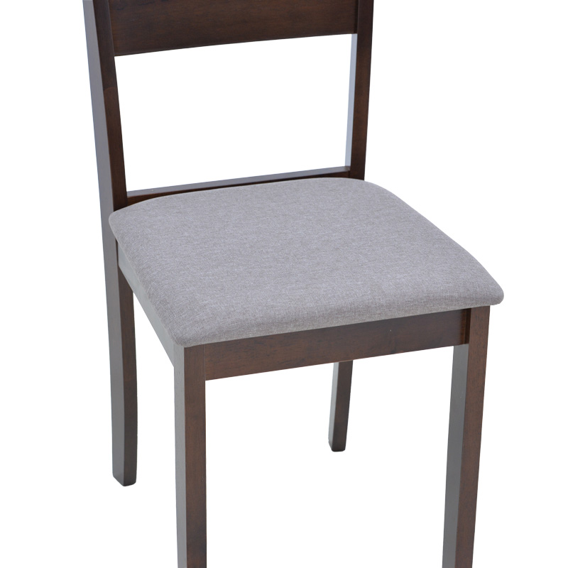 Καρέκλα Dallan pakoworld rubberwood σε καρυδί απόχρωση 40x47.5x89εκ 7