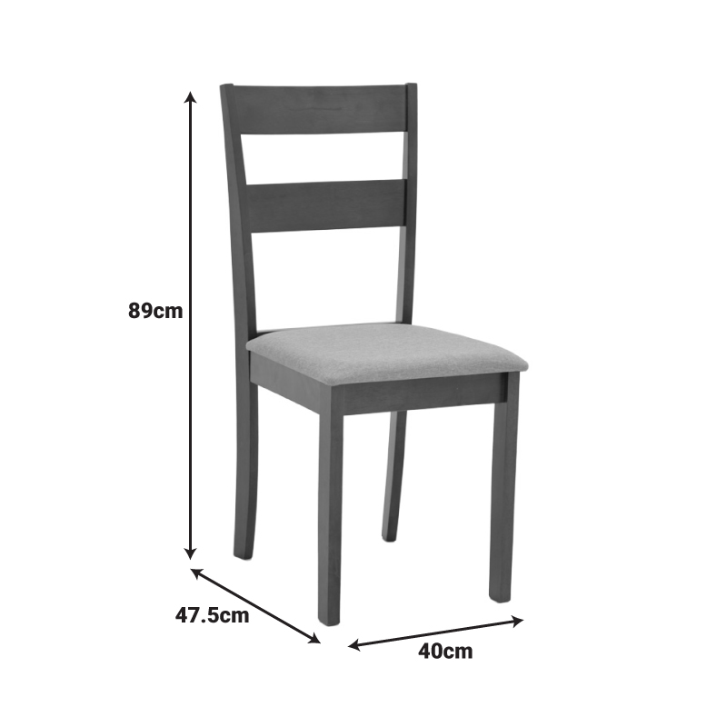 Καρέκλα Dallan pakoworld rubberwood σε καρυδί απόχρωση 40x47.5x89εκ 8