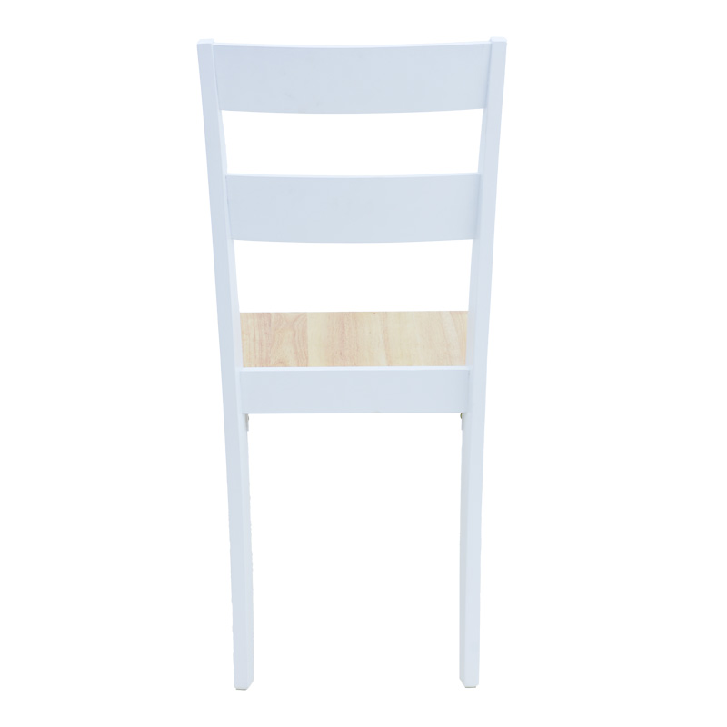 Καρέκλα York pakoworld σε λευκή-φυσική απόχρωση 39.5x47.5x89εκ 5