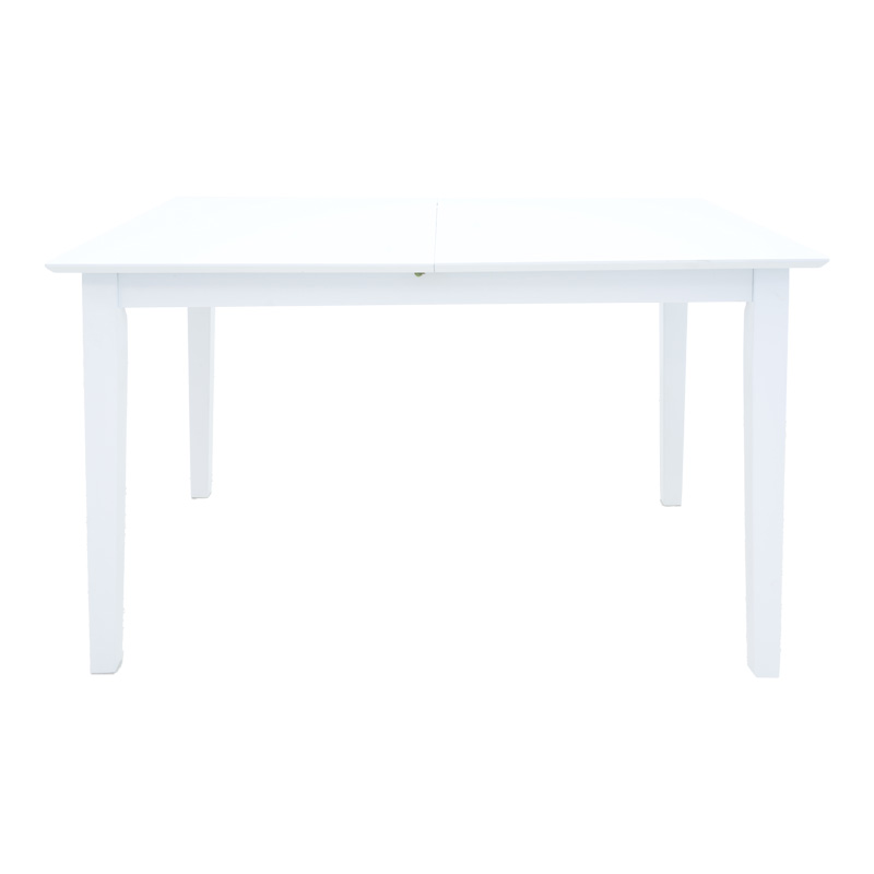 Tραπέζι επεκτεινόμενο Mabor pakoworld ξύλο σε λευκή απόχρωση 120-150x80x73,8εκ 4