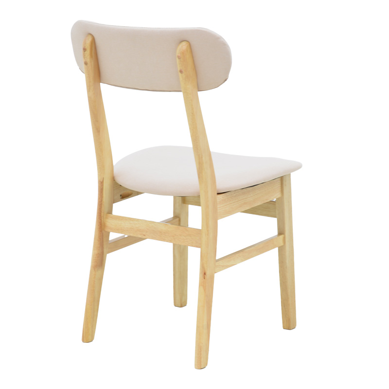 Καρέκλα Gaborn pakoworld σε φυσικό-μπεζ απόχρωση 47x47x81,5εκ 2