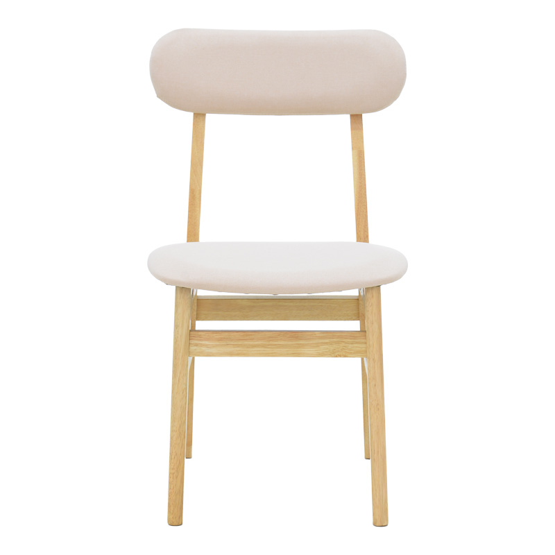 Καρέκλα Gaborn pakoworld σε φυσικό-μπεζ απόχρωση 47x47x81,5εκ 4