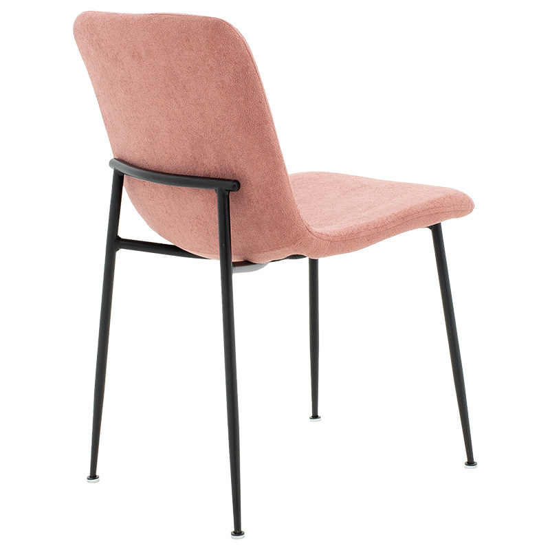 Καρέκλα Gratify pakoworld ύφασμα σάπιο μήλο-πόδι μαύρο 2