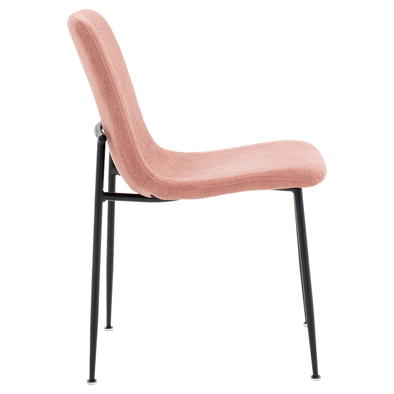 Καρέκλα Gratify pakoworld ύφασμα σάπιο μήλο-πόδι μαύρο 3