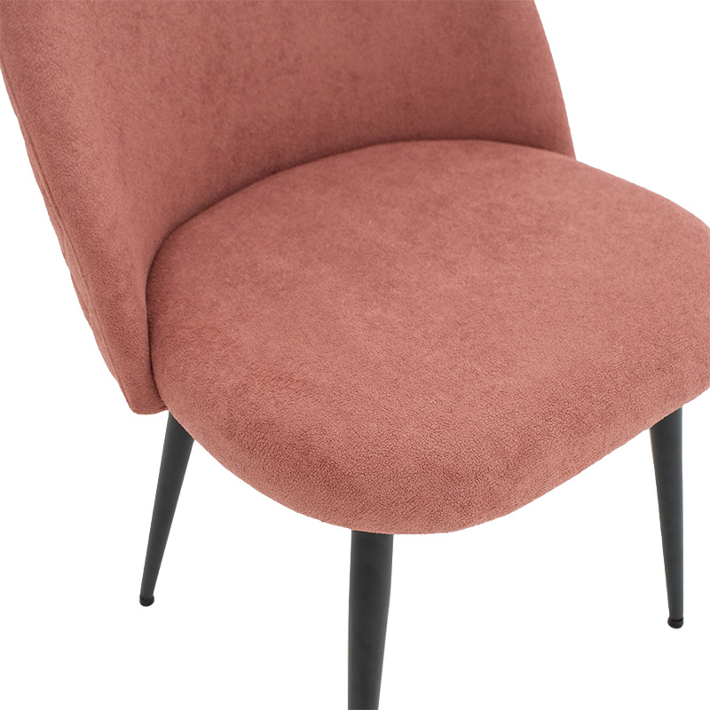 Καρέκλα Graceful pakoworld ύφασμα σάπιο μήλο-πόδι μαύρο 7