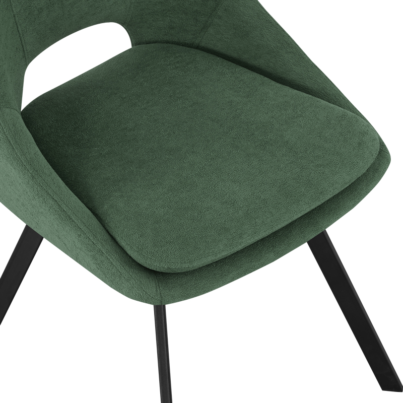 Καρέκλα Initiate pakoworld πράσινο ύφασμα-πόδι μαύρο μέταλλο 48x57x85εκ 7