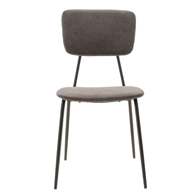 Καρέκλα Tania pakoworld ύφασμα ανθρακί antique-μαύρο πόδι 5