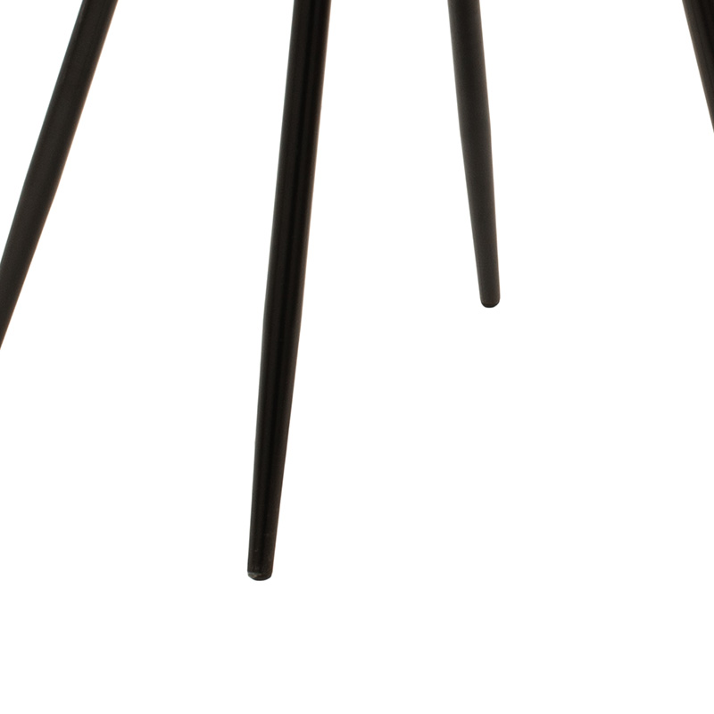 Καρέκλα Giselle pakoworld βελούδο σάπιο μήλο-μαύρο πόδι 7