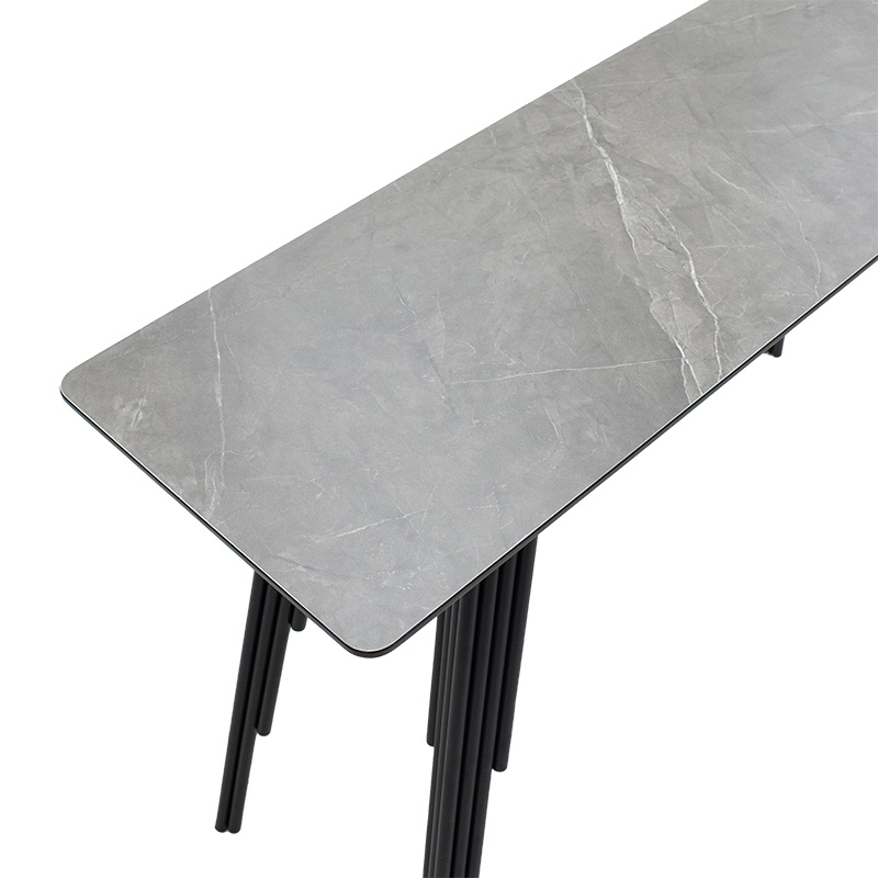 Κονσόλα Lifo pakoworld MDF ανθρακί cement-μαύρο 120x40x75εκ 4