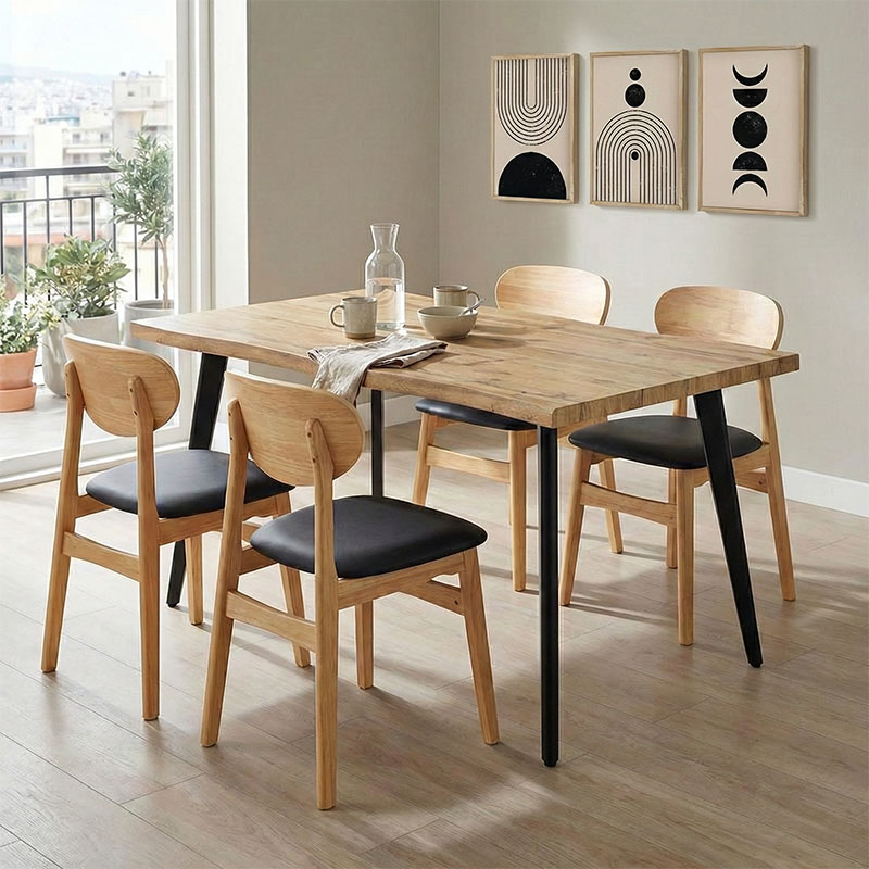 Τραπέζι Velto pakoworld MDF sonoma 160x90x76εκ 1