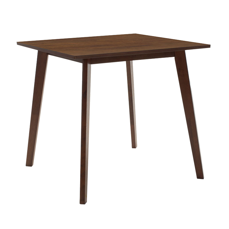 Τραπέζι Benson pakoworld MDF σε καρυδί απόχρωση 80x80x75εκ 1