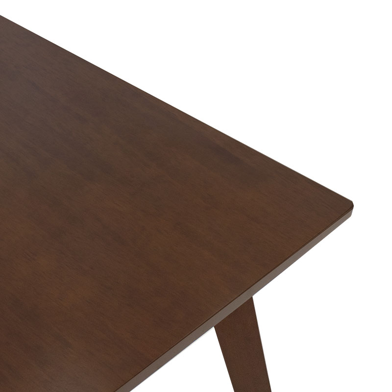 Τραπέζι Benson pakoworld MDF σε καρυδί απόχρωση 80x80x75εκ 3