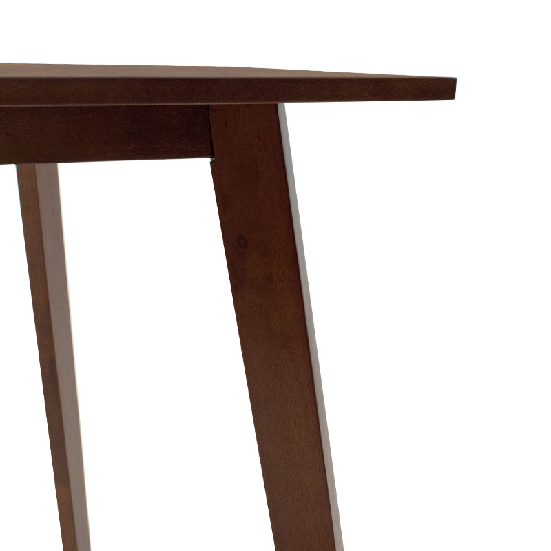 Τραπέζι Benson pakoworld MDF σε καρυδί απόχρωση 80x80x75εκ 4