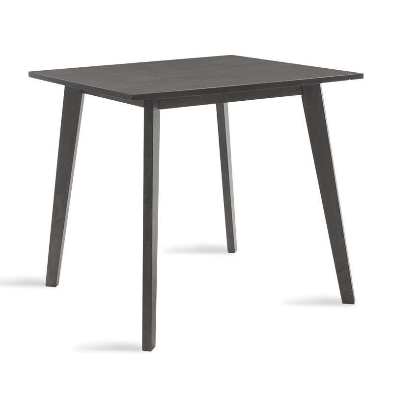 Τραπέζι Benson pakoworld MDF σε rustic grey απόχρωση 80x80x75εκ 1