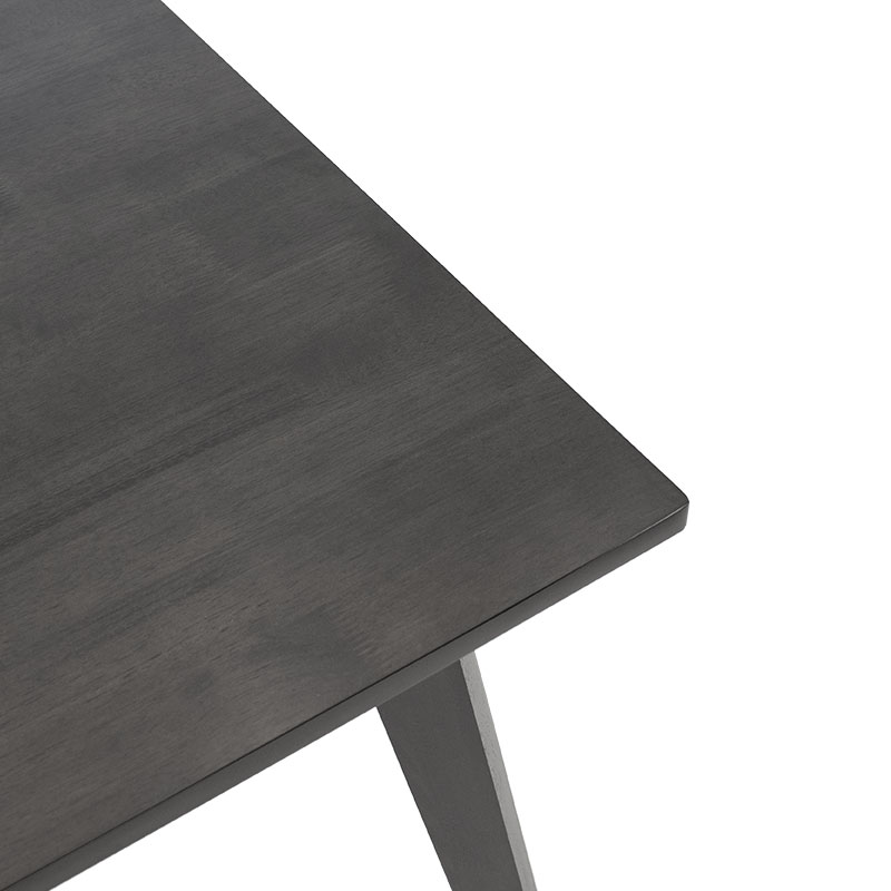 Τραπέζι Benson pakoworld MDF σε rustic grey απόχρωση 80x80x75εκ 4