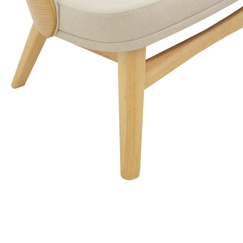 Καρέκλα Sarian pakoworld μπεζ ύφασμα-rubberwood φυσικό πόδι 69,5x71x70.5εκ 9
