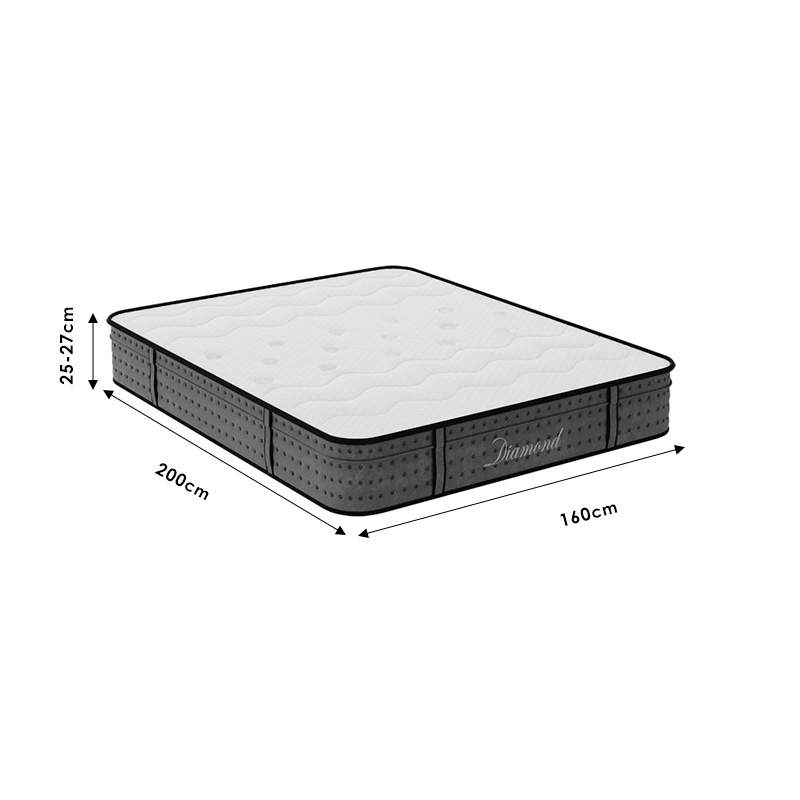 Στρώμα Diamond pakoworld pocket spring+ gel memory foam 25-27cm 160x200εκ 7