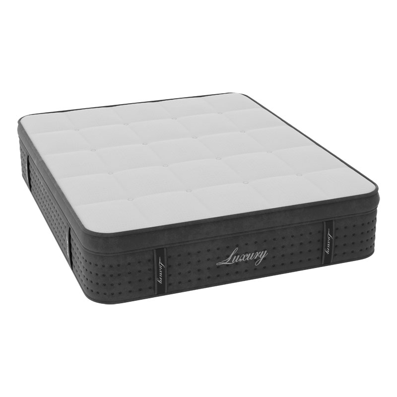 Στρώμα Luxury pakoworld pocket spring+gel memory foam+latex μονής όψης aloe vera 34-36cm 160x200εκ 4