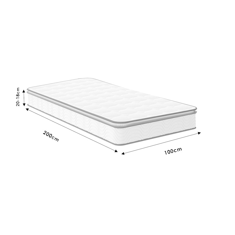 Στρώμα Perfecto pakoworld Continuous springs μονής όψης ανώστρωμα 22-24cm 100x200εκ 6