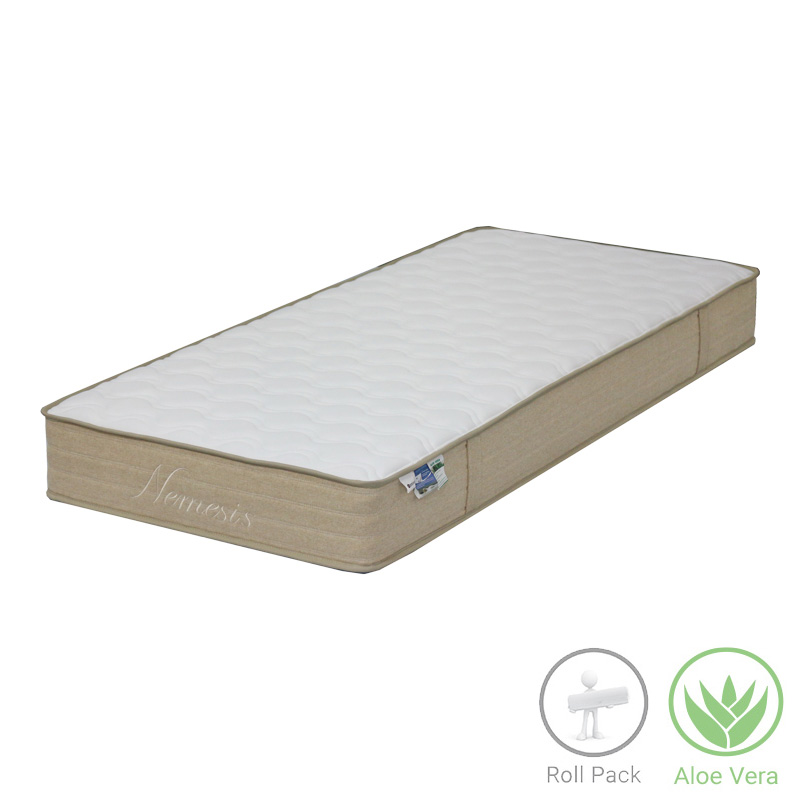 Στρώμα Nemesis pakoworld pocket spring roll pack διπλής όψης aloe vera 20-22cm 90x190εκ 1