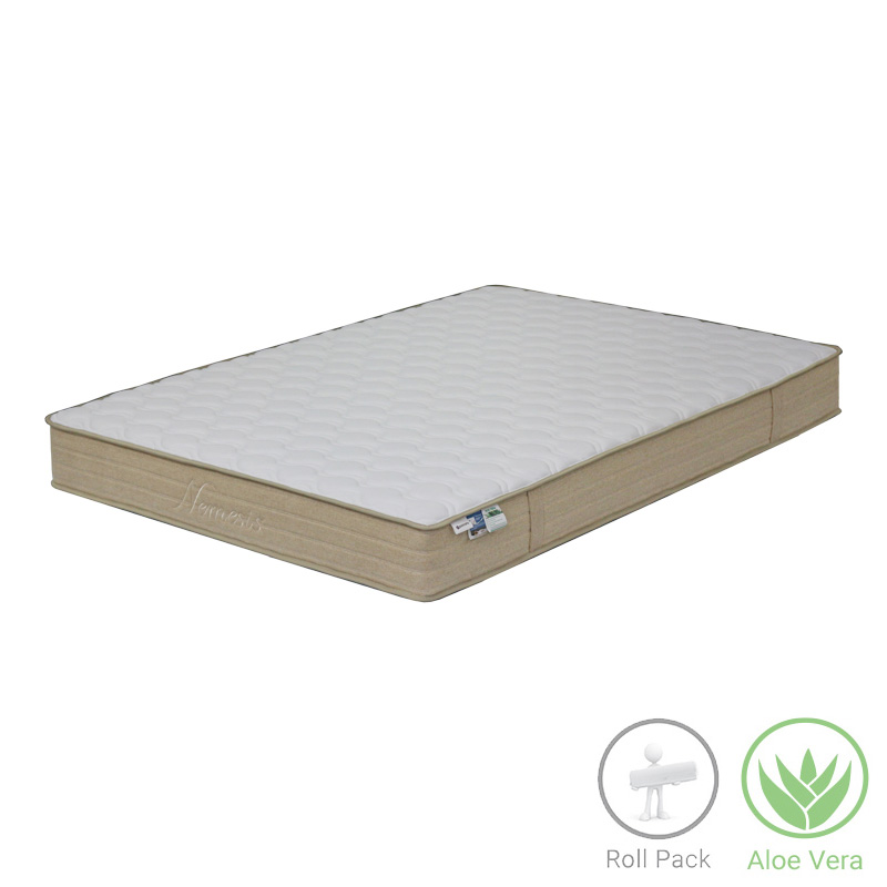 Στρώμα Nemesis pakoworld pocket spring roll pack διπλής όψης aloe vera 20-22cm 140x200εκ 1