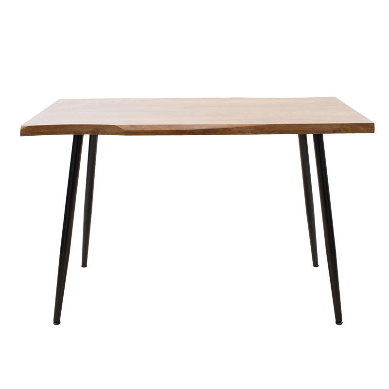 Τραπέζι Neve pakoworld MDF καρυδί-πόδι μεταλλικό μαύρο 120x80x75εκ 3