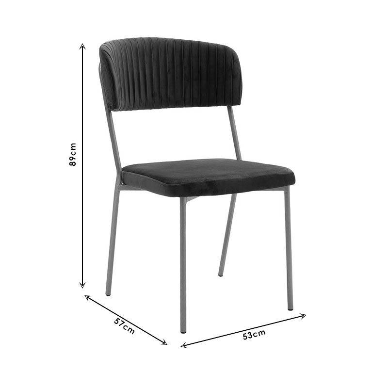 Καρέκλα Livio pakoworld βελούδο μπορντό-χρυσό πόδι 7