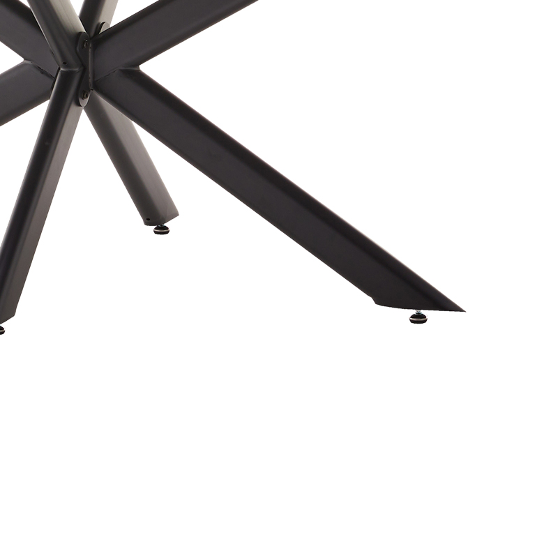 Τραπέζι Bethan pakoworld sintered stone γκρι cement-μαύρο 180x90x75εκ 4