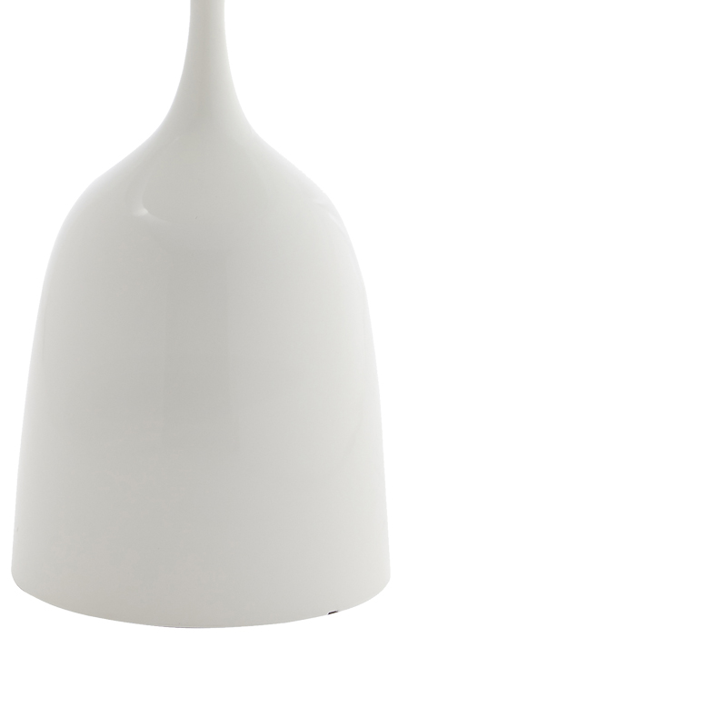 Βοηθητικό τραπέζι Agrile Inart λευκό μέταλλο Φ50x60εκ 4