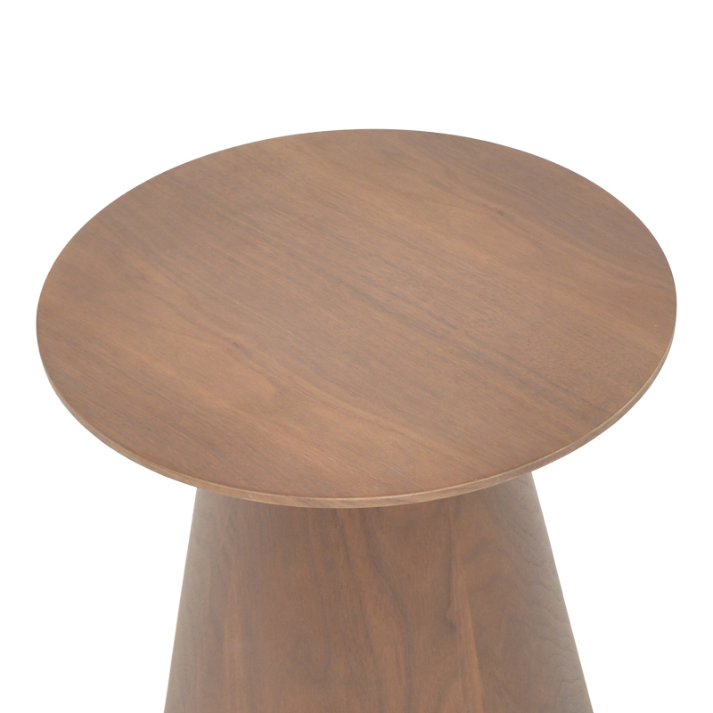 Βοηθητικό τραπέζι Kayano pakoworld καρυδί mdf Φ45x50εκ 4