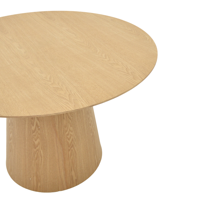Τραπέζι Kayano pakoworld mdf σε φυσική απόχρωση Φ120x72εκ 2