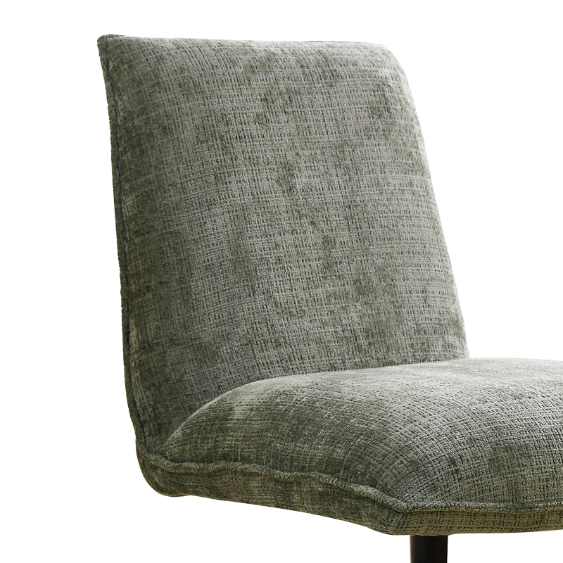 Καρέκλα Remona pakoworld περιστρεφόμενη πράσινο ύφασμα-πόδι χρωμίου 63x80x80εκ 6