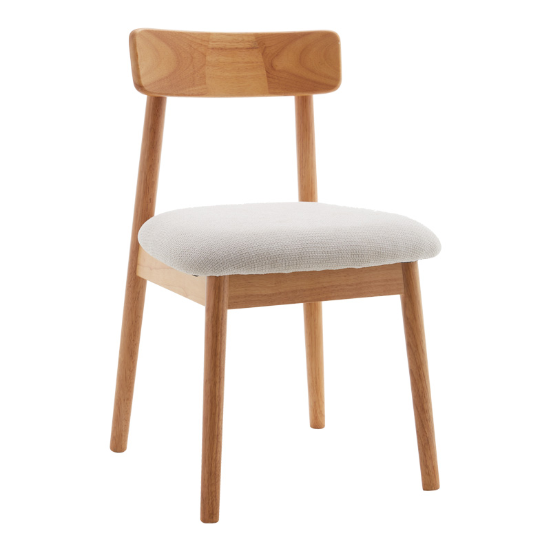 Καρέκλα Tullo pakoworld rubberwood σε φυσική απόχρωση 46x45x78εκ 1