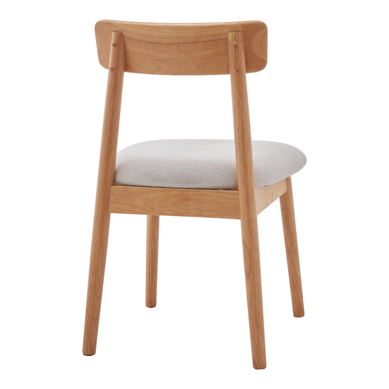 Καρέκλα Tullo pakoworld rubberwood σε φυσική απόχρωση 46x45x78εκ 2