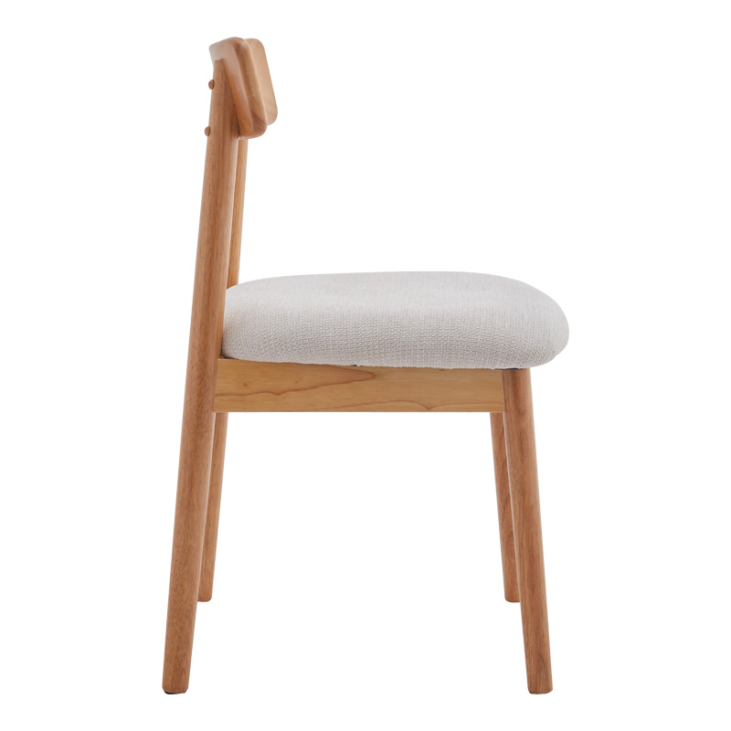 Καρέκλα Tullo pakoworld rubberwood σε φυσική απόχρωση 46x45x78εκ 3