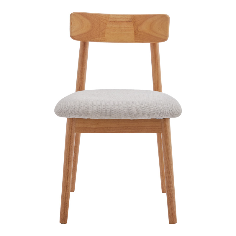 Καρέκλα Tullo pakoworld rubberwood σε φυσική απόχρωση 46x45x78εκ 4