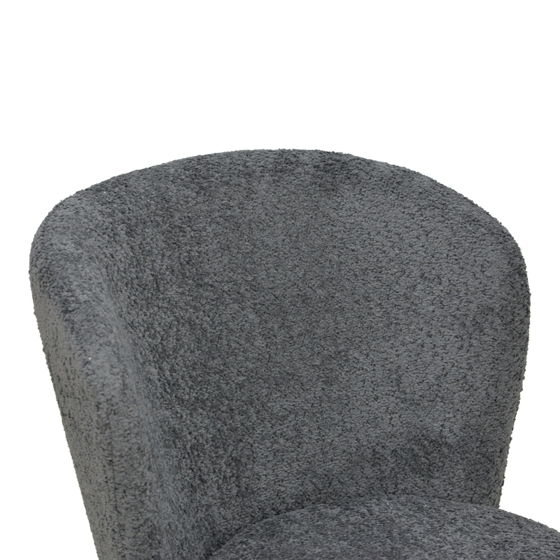 Καρέκλα Houlian pakoworld ανθρακί ύφασμα-πόδι μαύρο μέταλλο 44x66x89εκ 6