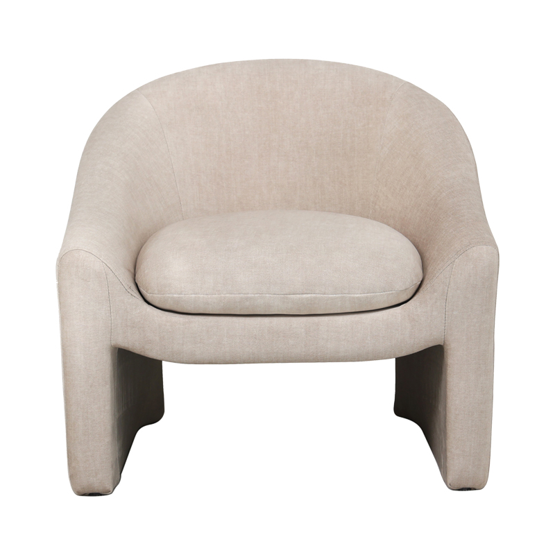 Πολυθρόνα Berza pakoworld κρεμ ύφασμα 76x76x71εκ 3