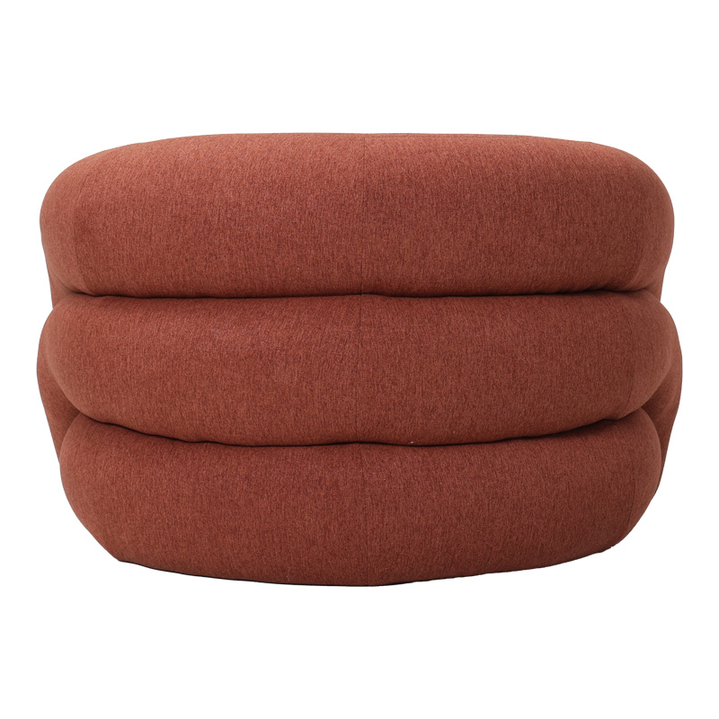 Πολυθρόνα Lexy pakoworld ύφασμα σε κεραμιδί απόχρωση 100x89.5x60εκ 4