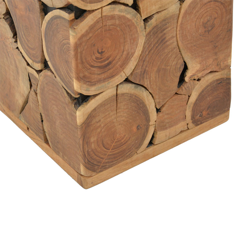 Σκαμπό Jaret pakoworld μασίφ ξύλο ακακίας φυσικό 36x36x53εκ 4