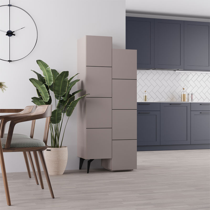 Στήλη Romane pakoworld μόκα 62.2x37.4x155.4εκ 1