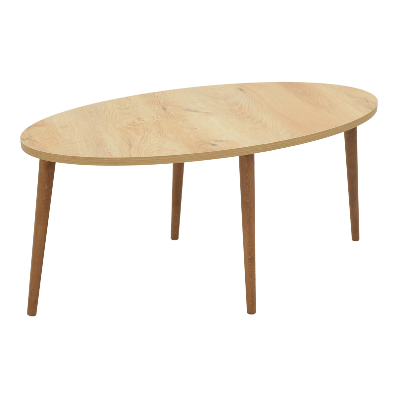 Τραπέζι σαλονιού Barton pakoworld sonoma-καφέ 90x45x40εκ 2