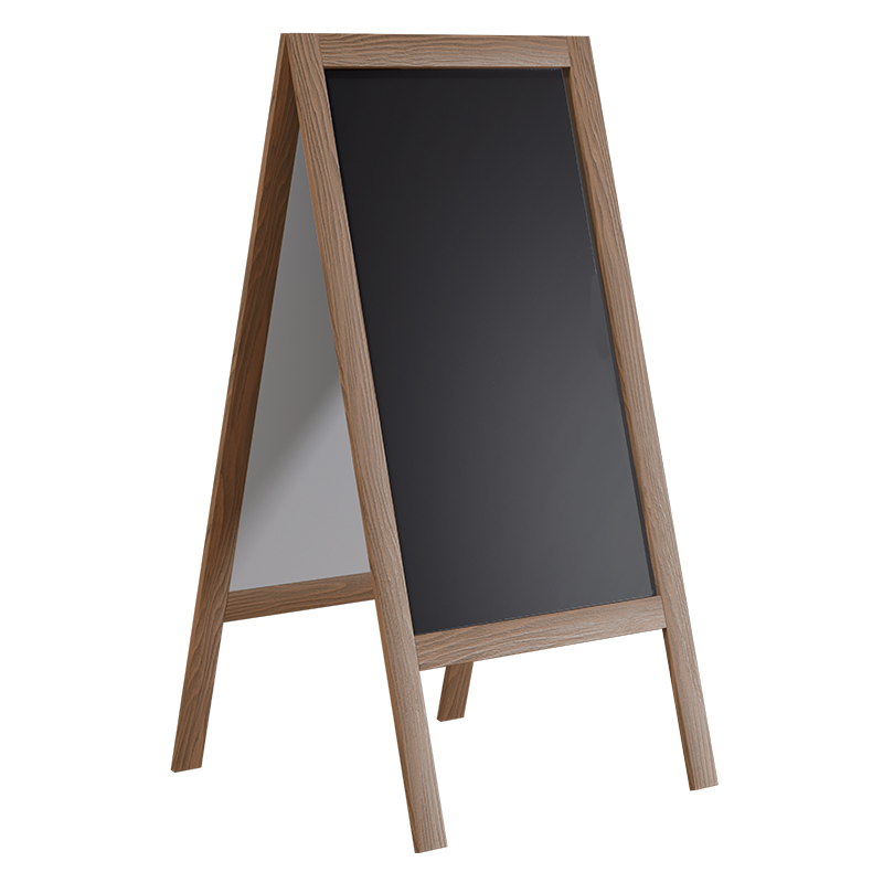 Stand μενού Felex pakoworld καρυδί-μαύρο 50x25x100εκ 1