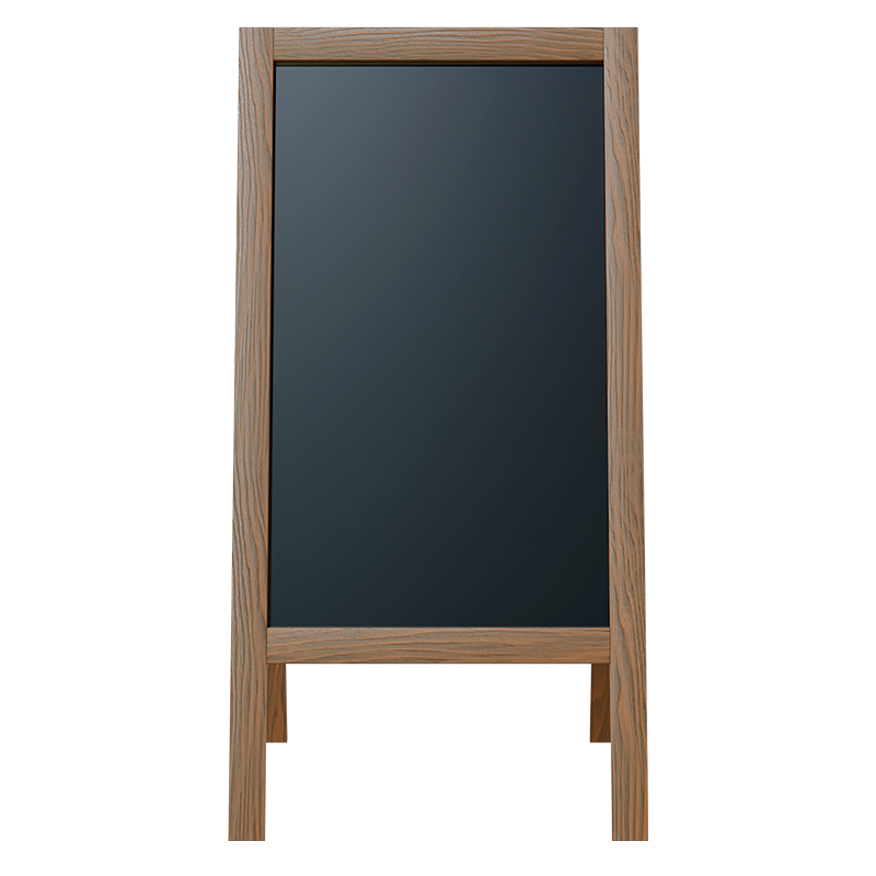 Stand μενού Felex pakoworld καρυδί-μαύρο 50x25x100εκ 2
