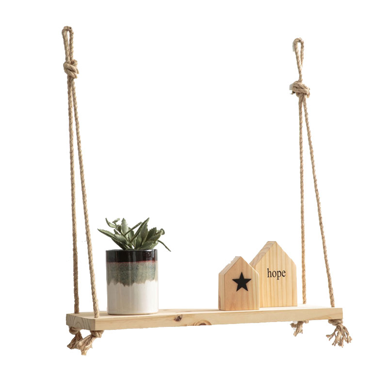 Ραφιέρα τοίχου Malbo pakoworld χρώμα φυσικό 39x12x43εκ 1