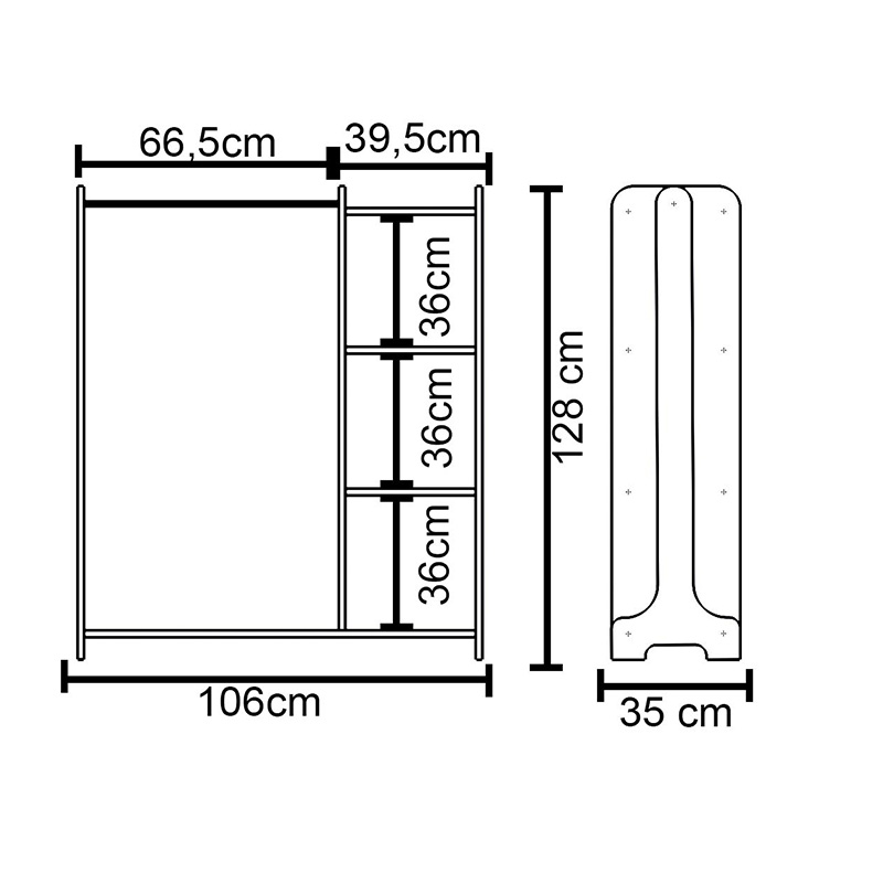 Έπιπλο εισόδου Renesme pakoworld ανοιχτό καρυδί 106x35x128εκ 5