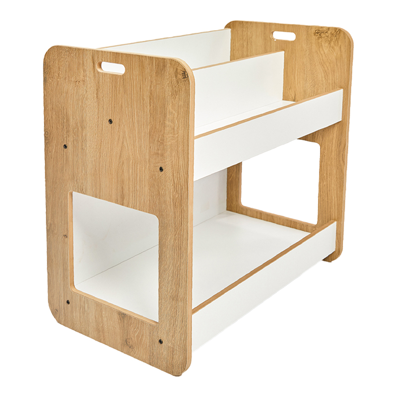 Ραφιέρα Dovere pakoworld φυσικό-λευκό mdf 56x34x55εκ 1