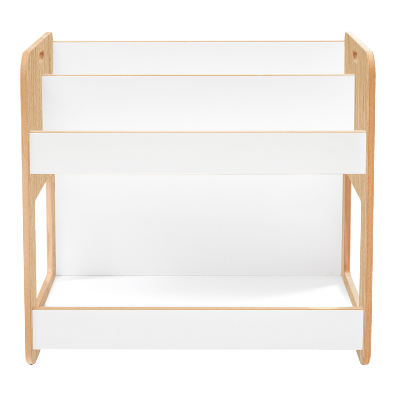 Ραφιέρα Dovere pakoworld φυσικό-λευκό mdf 56x34x55εκ 3