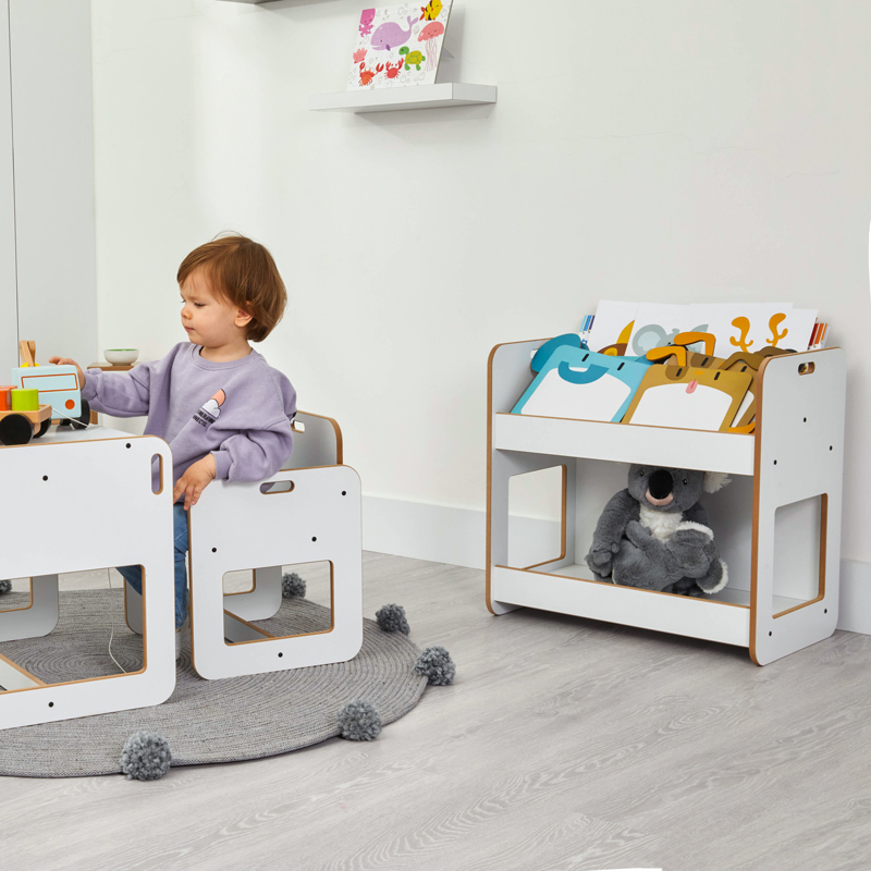 Ραφιέρα Dovere pakoworld λευκό mdf 56x34x55εκ 2