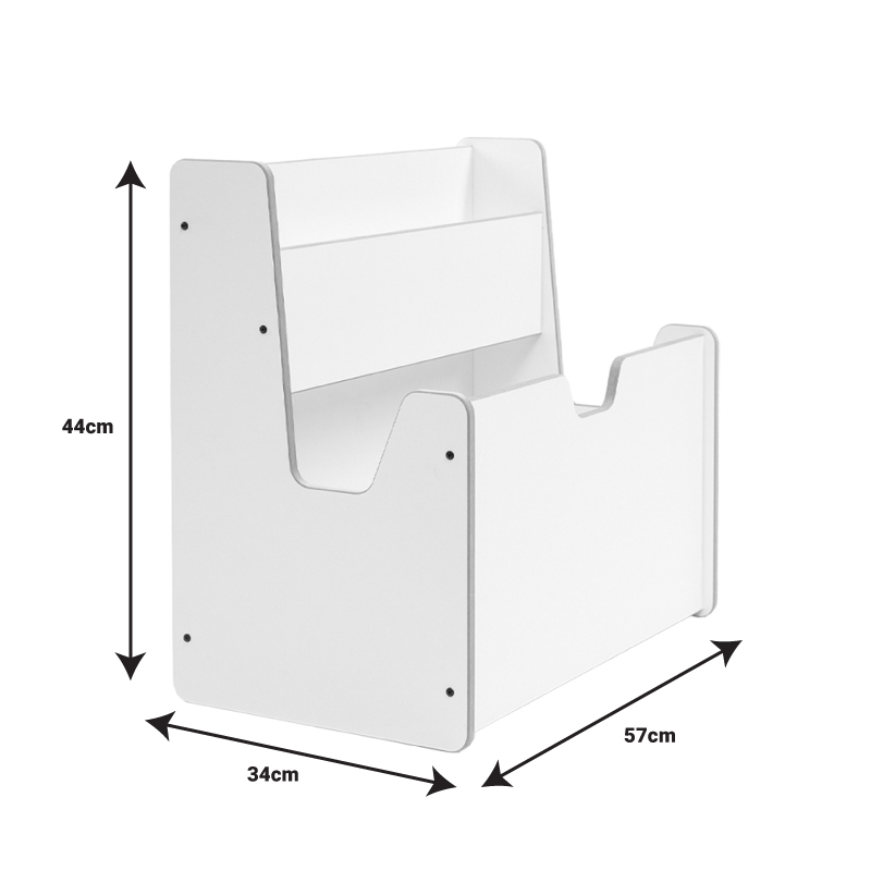 Ραφιέρα Crane pakoworld λευκό mdf 57x34x55εκ 3